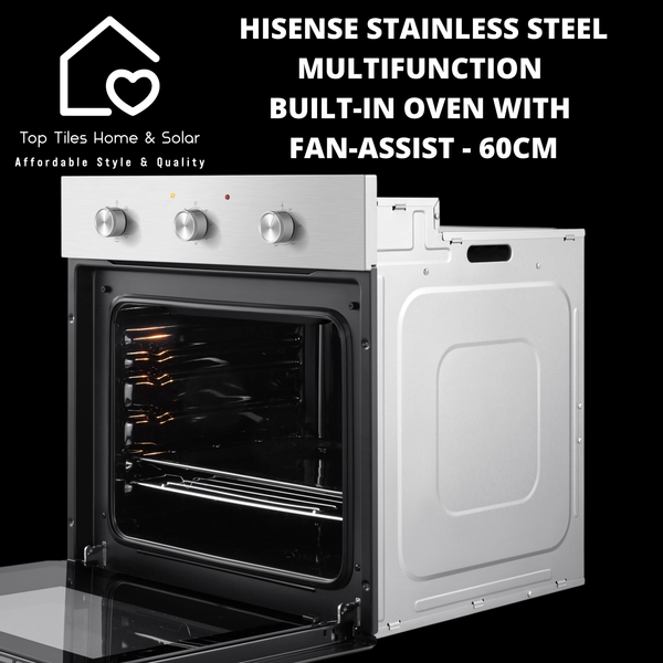 Hisense Stainless Steel Multifunction Built-in Oven With Fan-Assist - 60cm