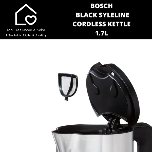 Bosch Black SyleLine Cordless Kettle - 1.7L