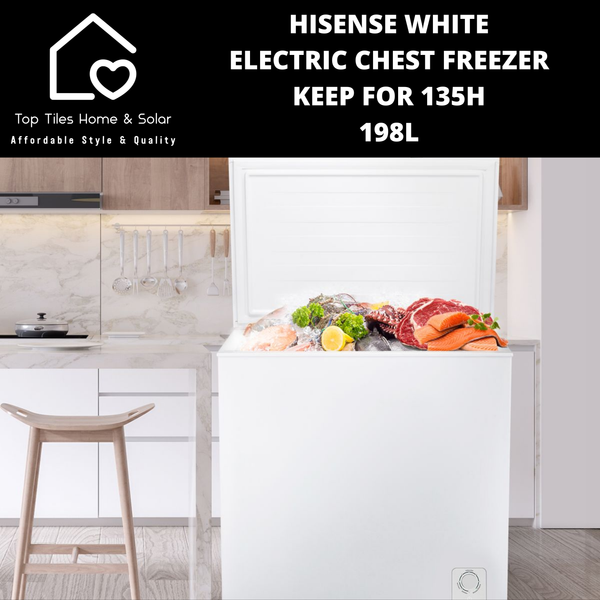 Hisense White Electric Chest Freezer - 198L