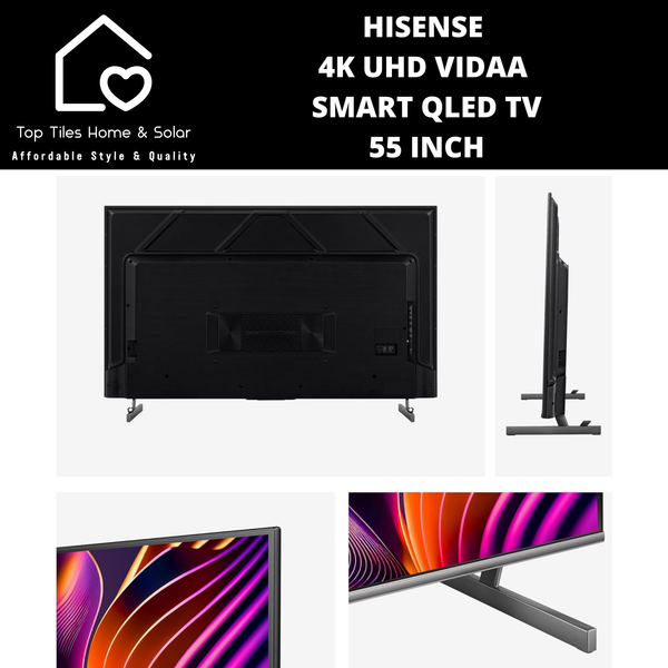 Hisense 4K UHD Vidaa Smart QLED TV - 55 Inch