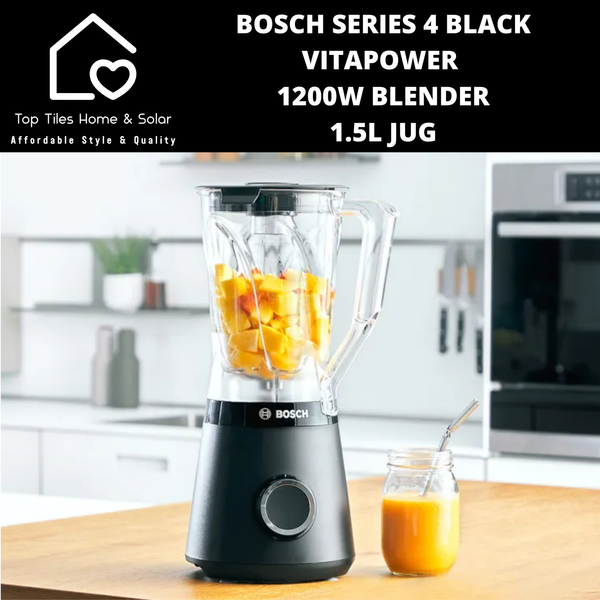 Bosch Series 4 - Black VitaPower 1200W Blender - 1.5L Jug