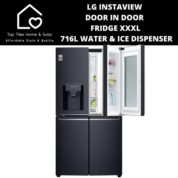 LG Instaview Door In Door Fridge XXXL - 716L Water & Ice Dispenser