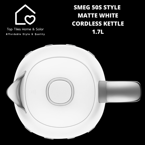 Smeg 50s Style Matte White Cordless Kettle - 1.7L