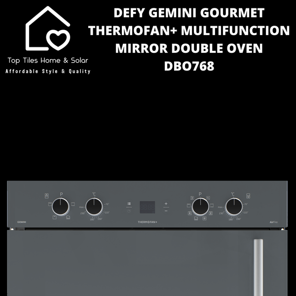 Defy Gemini Gourmet Thermofan+ Multifunction Double Oven - DBO768