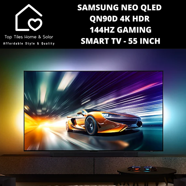 Samsung Neo QLED QN90D 4k HDR 144Hz Gaming Smart TV - 55 Inch