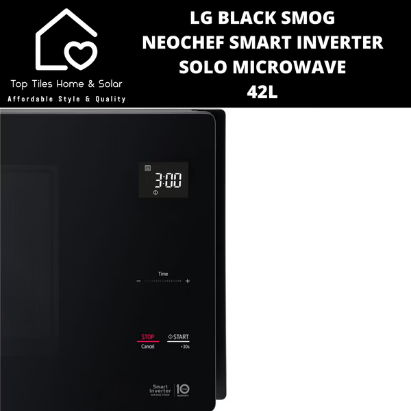 LG Black Smog NeoChef Smart Inverter Solo Microwave - 42L