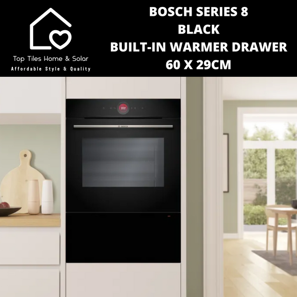 Bosch Series 8 - Black Built-In Warmer Drawer - 60 x 29cm