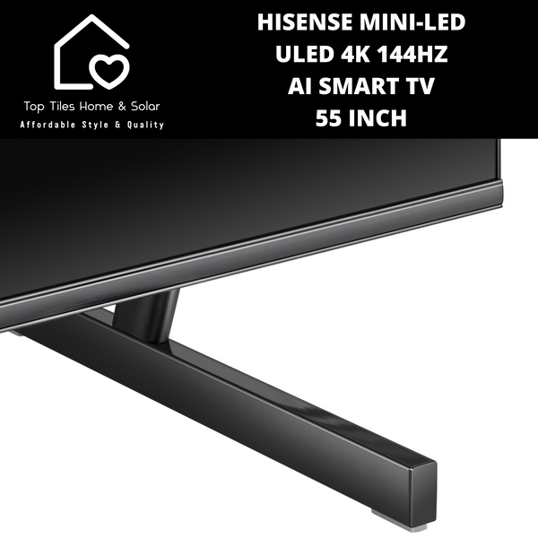 Hisense Mini-LED ULED 4K 144Hz AI Smart TV - 55 Inch