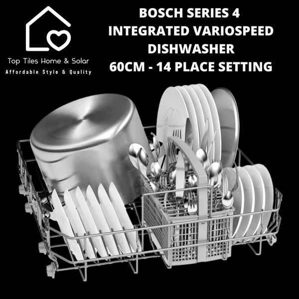 Bosch Series 4 - Integrated VarioSpeed Dishwasher - 60cm - 14 Place Setting