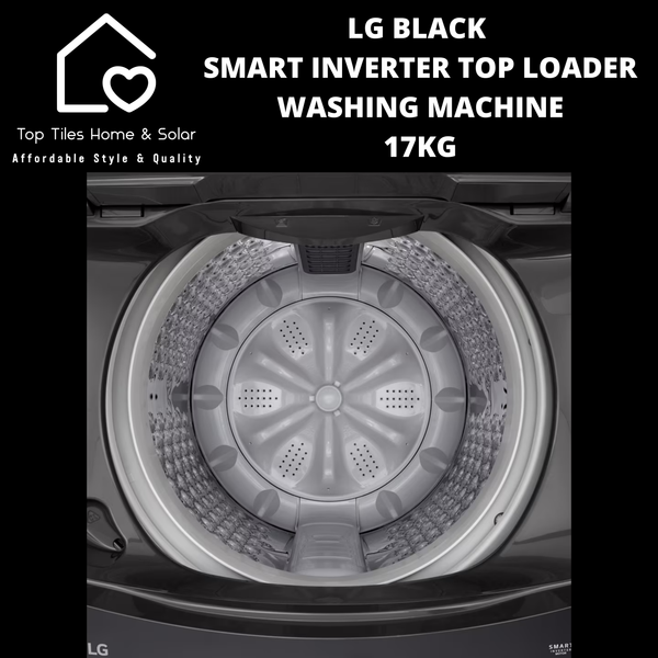 LG Black Smart Inverter Top Loader Washing Machine - 17kg