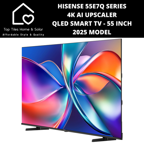 Hisense 55E7Q Series Quantum Dot 4K QLED Smart TV - 55 Inch 2025 MODEL