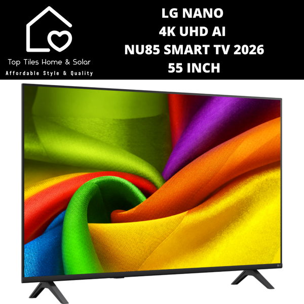 LG NANO 4K UHD AI NU85 Smart TV 2026 - 55 Inch