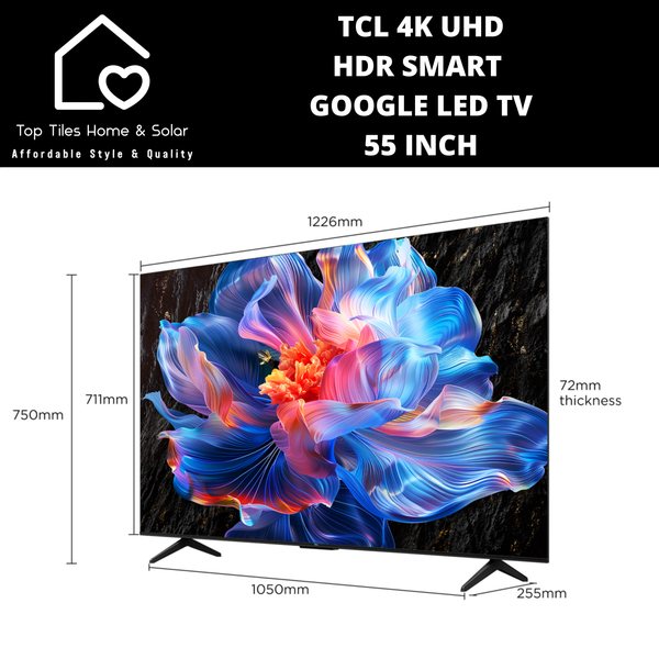 TCL P6K 4K UHD HDR Smart Google LED TV - 55 Inch