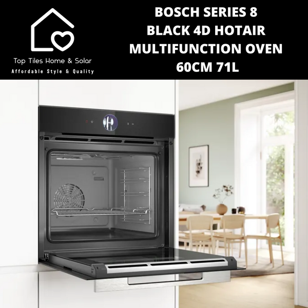 Bosch Series 8 - Black 4D HotAir Multifunction Oven - 60cm 71L