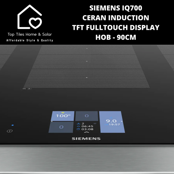 Siemens iQ700 - Ceran Induction TFT FullTouch Display Hob - 90cm