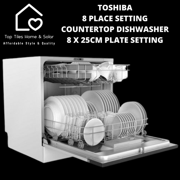 Toshiba 8 Place Setting Countertop Dishwasher - 8 x 25cm Plate Setting
