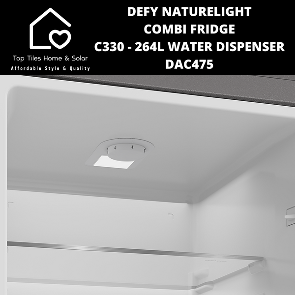 Defy Naturelight Combi Fridge C330 - 264L Water Dispenser DAC475