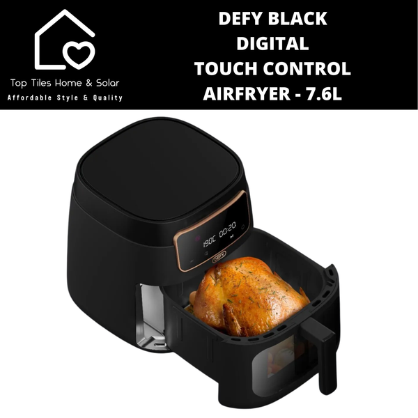 Defy Black Digital Touch Control Airfryer - 7.6L DAF 3376 DB