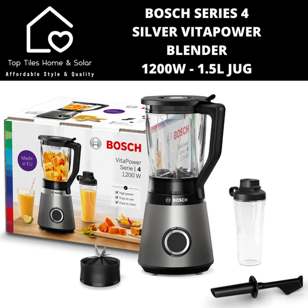 Bosch Series 4 - Silver VitaPower Blender 1200W - 1.5L Jug