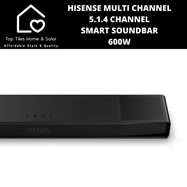 Hisense Multi Channel 5.1.4 Channel Smart Soundbar - 600W