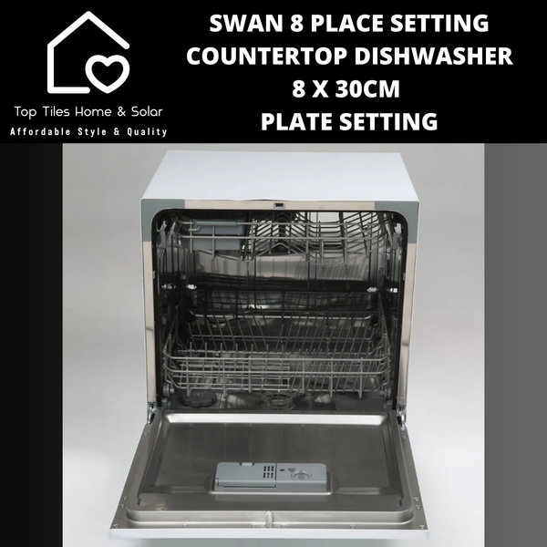 Swan 8 Place Setting Countertop Dishwasher - 8 x 30cm Plate Setting