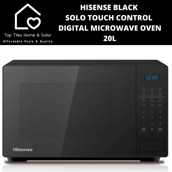 Hisense Black Solo Touch Control Digital Microwave Oven - 20L