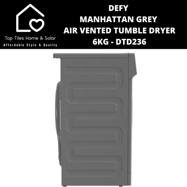 Defy Manhattan Grey Air Vented Tumble Dryer - 6kg DTD236