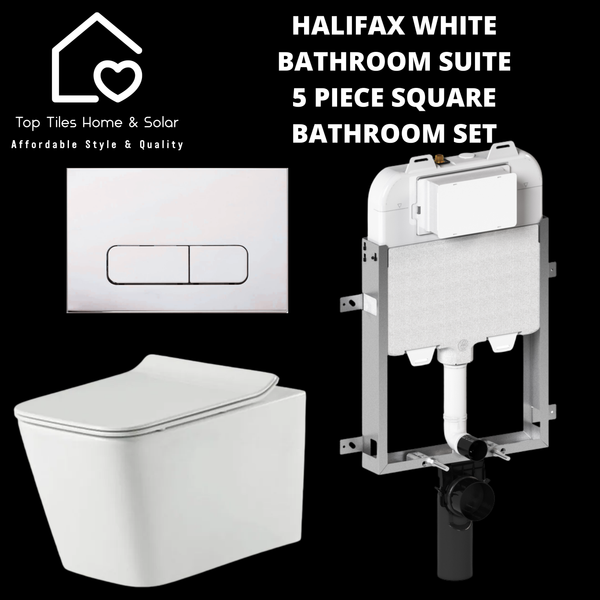 Halifax White Bathroom Suite - 5 Piece Bathroom Set
