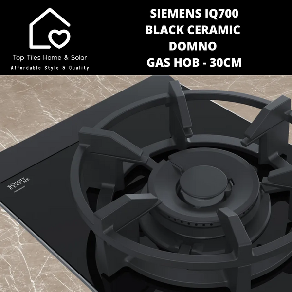 Siemens iQ700 - Black Ceramic Domno Gas Hob - 30cm