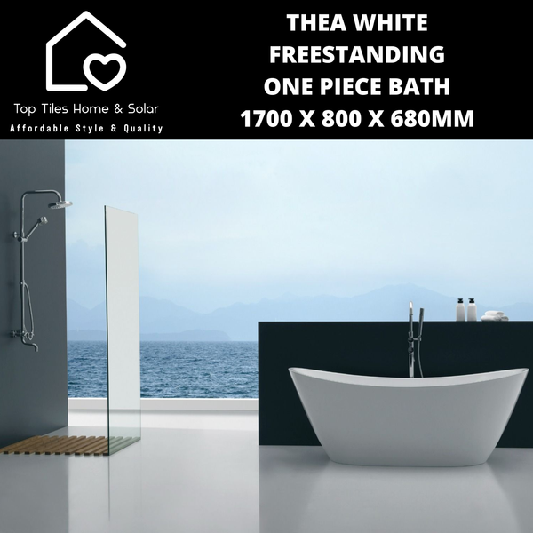 Thea White Freestanding One Piece Bath - 1700 x 800 x 680mm