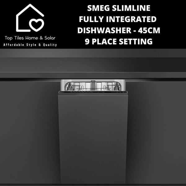 Smeg Slimline Fully Integrated Dishwasher - 45cm - 9 Place Setting