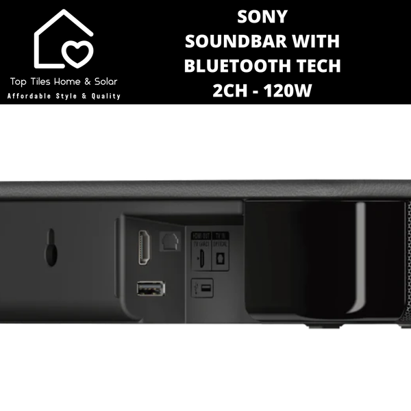 Sony Soundbar with Bluetooth Tech 2CH - 120W