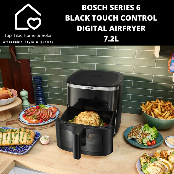 Bosch Series 6 - Black Touch Control Digital Airfryer - 7.2L