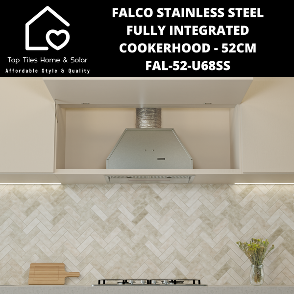 Falco Stainless Steel Fully Integrated Cookerhood - 52cm FAL-52-U68SS