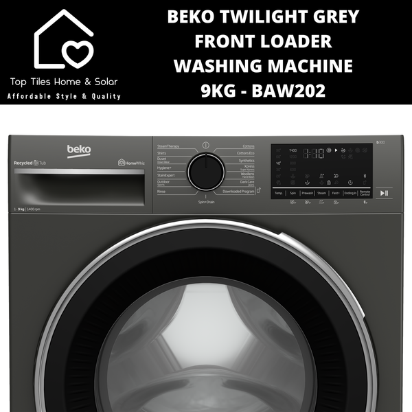 Beko Twilight Grey Front Loader Washing Machine - 9kg BAW202