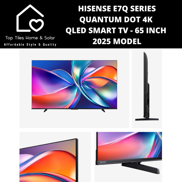 Hisense E7Q Series Quantum Dot 4K QLED Smart TV - 65 Inch 2025 MODEL