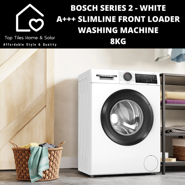 Bosch Series 2 - White A+++ Slimline Front Loader Washing Machine - 8kg