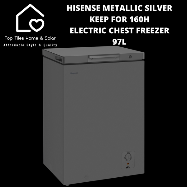 Hisense Metallic Silver Keep For 160H Electric Chest Freezer - 97L