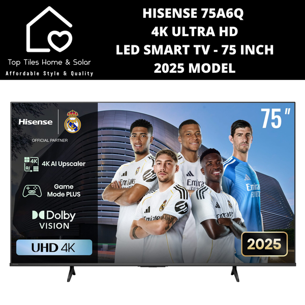 Hisense 75A6Q 4K ULTRA HD LED Smart TV - 75 Inch 2025 MODEL