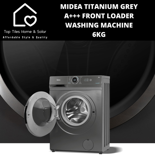 Midea Titanium Grey A+++ Front Loader Washing Machine - 6kg