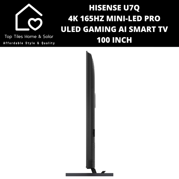 Hisense U7Q 4K 165Hz Mini-LED Pro ULED Gaming Ai Smart TV - 100 Inch