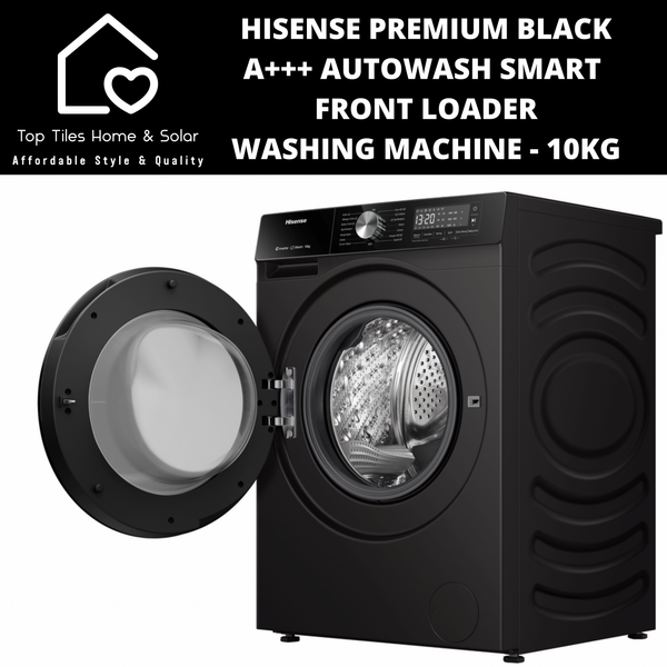 Hisense Premium Black A+++ AutoWash Smart Front Loader Washing Machine - 10kg