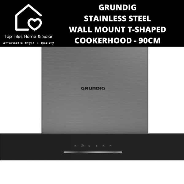 Grundig Stainless Steel Wall Mount T Cookerhood - 90cm