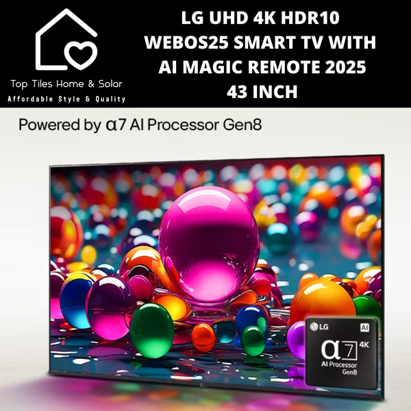 LG UHD 4K HDR10 WebOS25 Smart TV with AI Magic Remote 2025 - 43 Inch