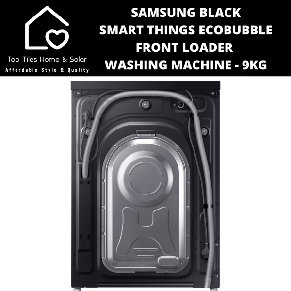 Samsung Black Smart Things EcoBubble Front Loader Washing Machine - 9kg