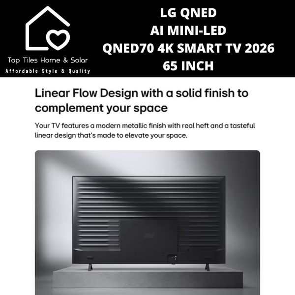 LG QNED AI Mini LED QNED70 4K Smart TV 2026 - 65 Inch