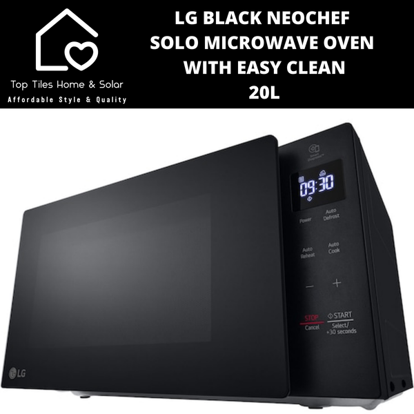 LG Black NeoChef Solo Microwave Oven with Easy Clean - 20L