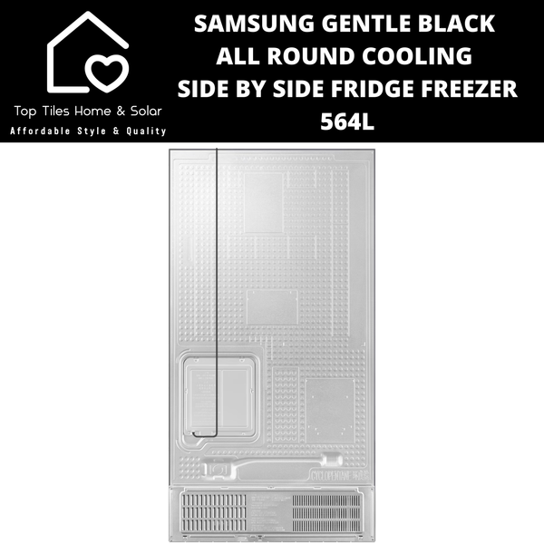 Samsung Gentle Black All Round Cooling Side by Side Fridge Freezer - 564L