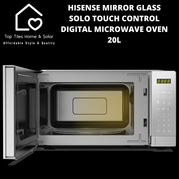 Hisense Mirror Glass Solo Touch Control Digital Microwave Oven - 20L