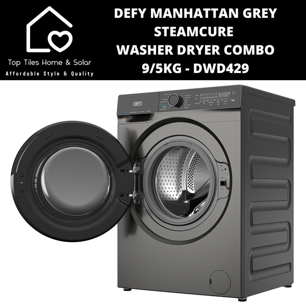 Defy Manhattan Grey SteamCure Washer Dryer Combo - 9/5kg DWD429
